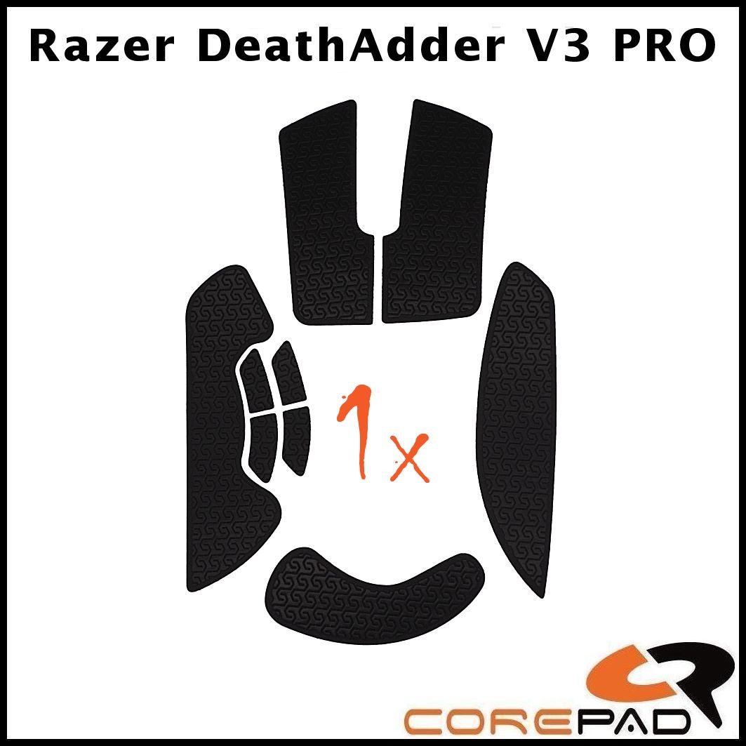 Corepad 雷蛇DeathAdder V3 PRO 防滑貼黑色/ 白色/ 橘色煉獄奎蛇